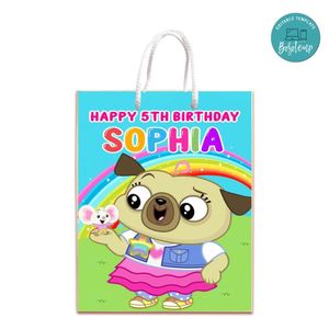 Chip And Potato Gift Bag Label Template Printable Instant Download