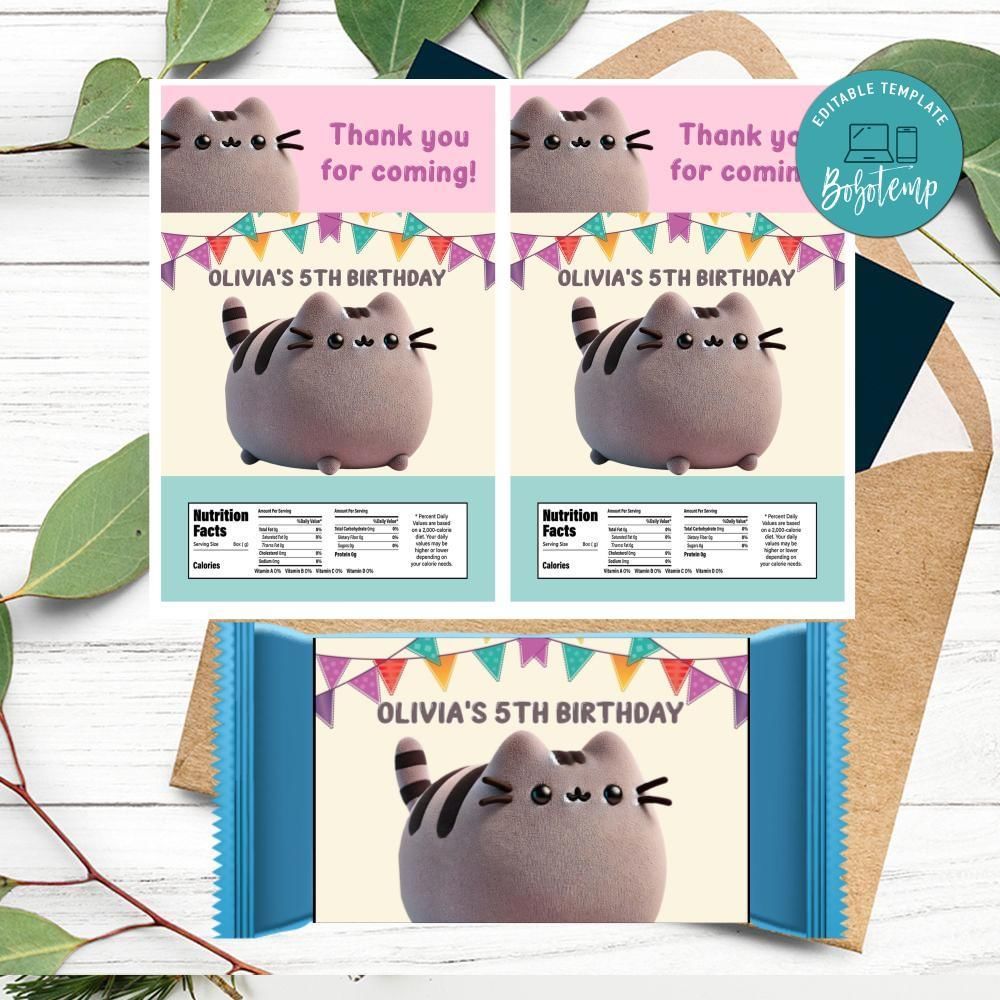 Cat Rice Krispies Treats Template Printable Instant Download