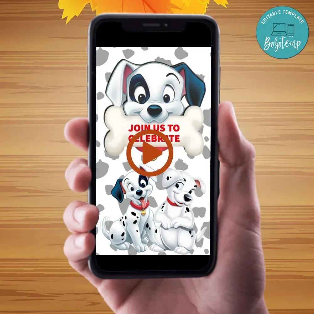 101-dalmatians-video-invitation-digital-template-diy-bobotemp
