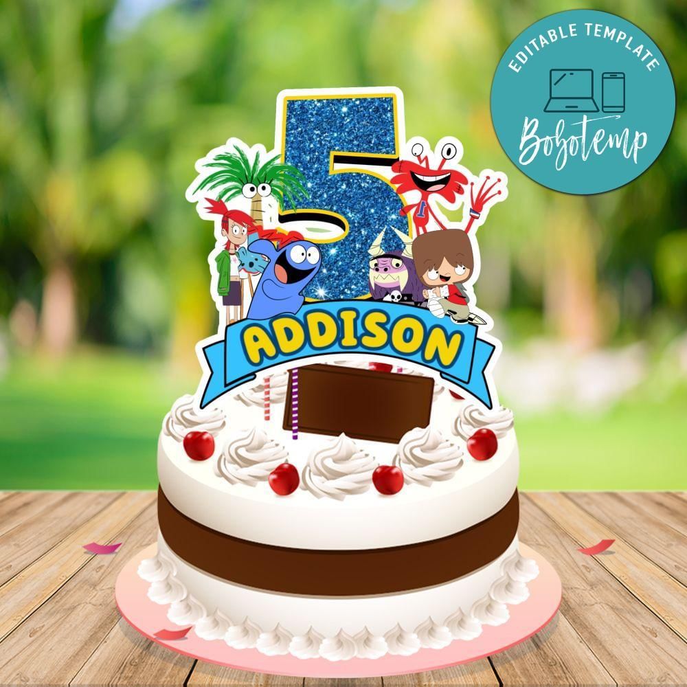Foster's Home Cake Topper Template Printable Instant Download