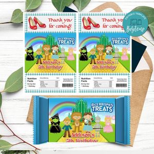 The wizard of oz Rice Krispies Treats Template Printable Instant Download