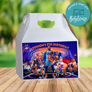 Space Jam 2 Gable Box Digital File Printable Instant Download