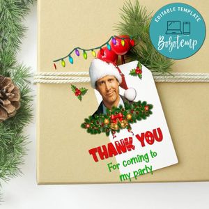 Jolliest Bunch Thank You Tag Customizable Template To Print At Home Instant Download