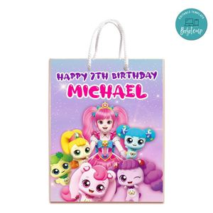 Catch Teenieping Gift Bag Label Template Printable Instant Download