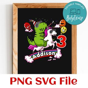 Dinosaur Riding Unicorn PNG file template