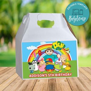 Didi And Friends Gable Box Digital File Printable Instant Download