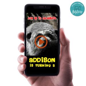 Milagros An Extraordinary Birthday Video Invitation Digital Template Customizable Instant Download