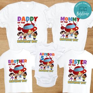 Little Einstein Family Birthday PNG file template