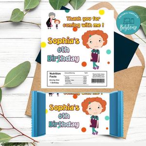 Nina needs to go Candy bar Label Customizable Template Instant Download