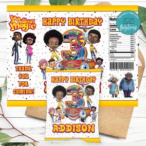 Motown magic Birthday Party Chip Bag Digital File Printable Instant Download