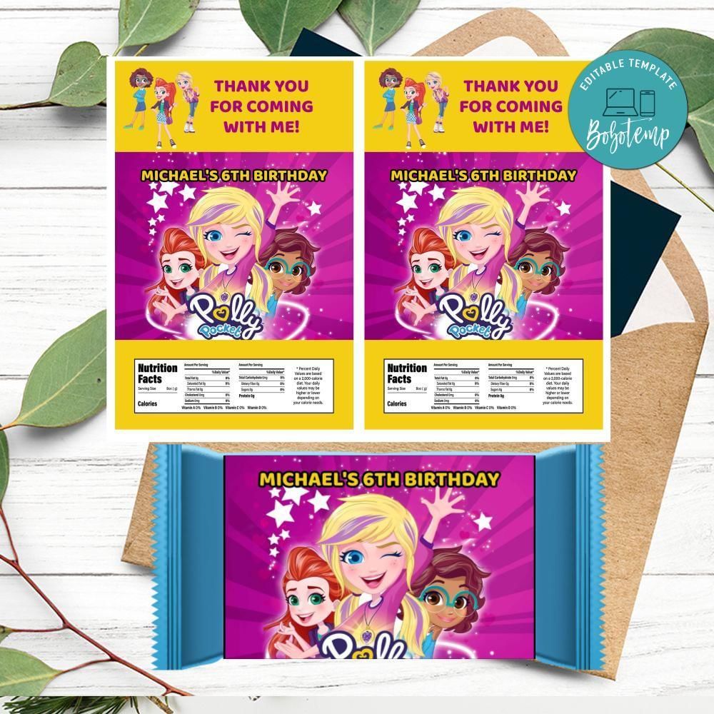 Polly pocket Rice Krispies Treats Printable Instant Download