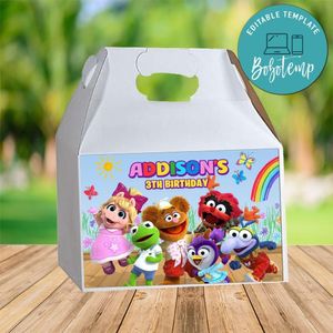 Muppet Babies Gable Box Digital File Printable Instant Download