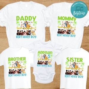 Teen beach Family Birthday PNG file template