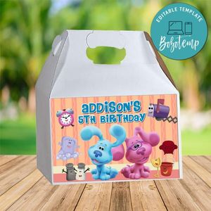 Blue's Clues Gable Box Digital File Printable Instant Download
