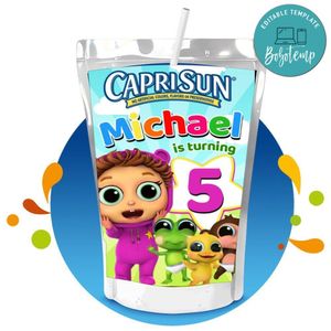 Baby joy joy Capri Sun Birthday Labels Digital File Printable Instant Download