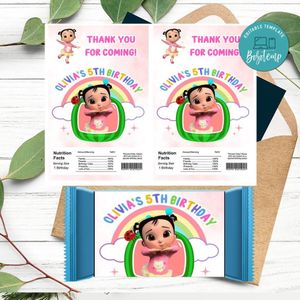 Cece cocomelon Rice Krispies Treats Template Printable Instant Download