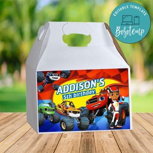 Blaze And The Monster Gable Box Digital File Printable Instant Download