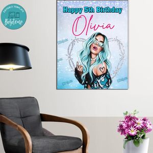Karol G Birthday Poster Digital File Printable Instant Download