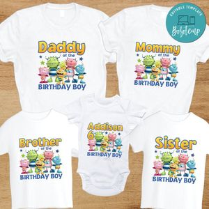 Henry Hugglemonster Family Birthday PNG file template