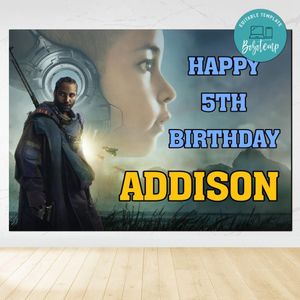 The Creator Birthday Backdrop Digital File Template Instant Download