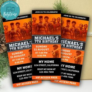 Woman king Ticket Invitation Customizable Template Instant Download