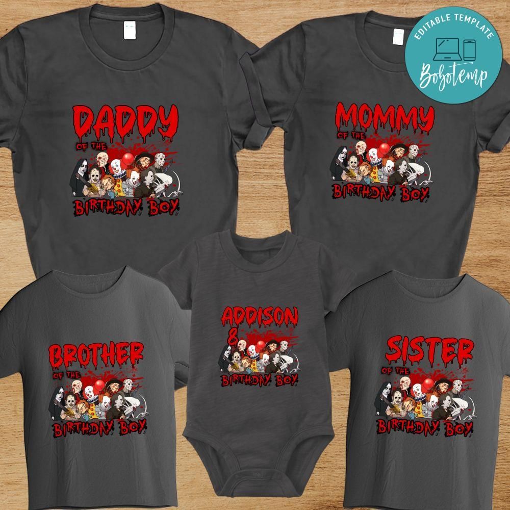 Friends horror movie Family Birthday Party T-Shirt