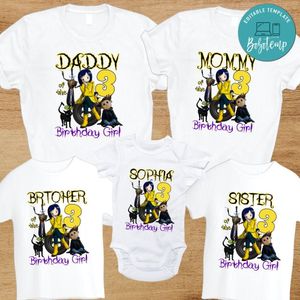 Coraline Family Birthday PNG file template