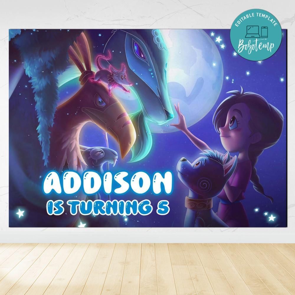 El Camino De Xico Birthday Backdrop Digital File Template Instant Download