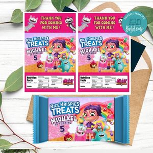 Abby Hatcher Rice Krispies Treats Template Printable Instant Download