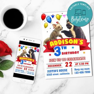 Milagros An Extraordinary Invitation Customizable Template to Print at Home Instant Download