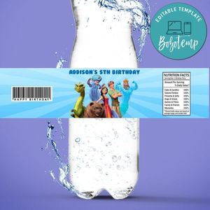 Ruslan I Lyudmila Birthday Water Bottle Label Template To Print At Home Instant Download