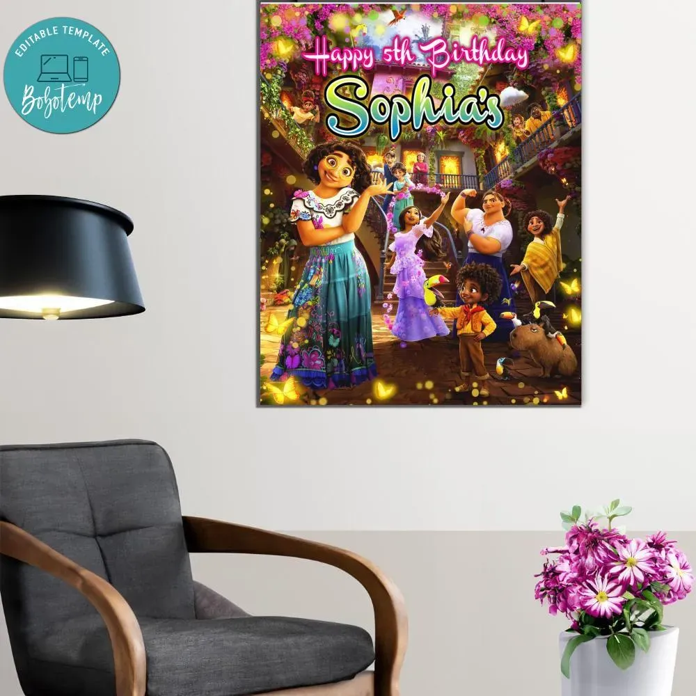 Encanto Birthday Welcome Sign Digital File Printable DIY | Bobotemp
