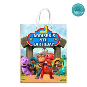 Dino Ranch Gift Bag Label Template Printable Instant Download