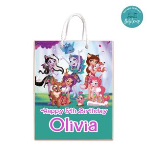 Enchantimal Gift Bag Label Template Printable Instant Download