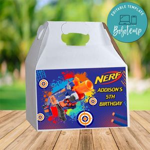 Nerf Gable Box Digital File Printable Instant Download