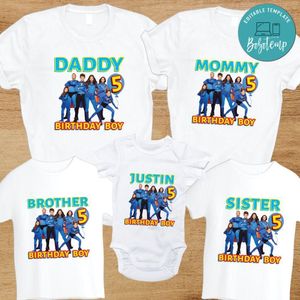 Thundermans Birthday Family Trip Vacation PNG file template