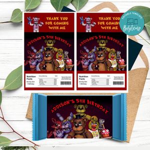 Five Nights at Freddy's Rice Krispies Treats Template Printable Instant Download
