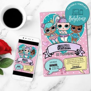 Lol Virtual Mobile Invite Customizable Template Instant Download