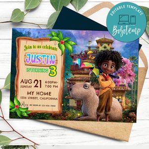 Encanto Birthday Boy Invitation Customizable Template to Print at Home Instant Download