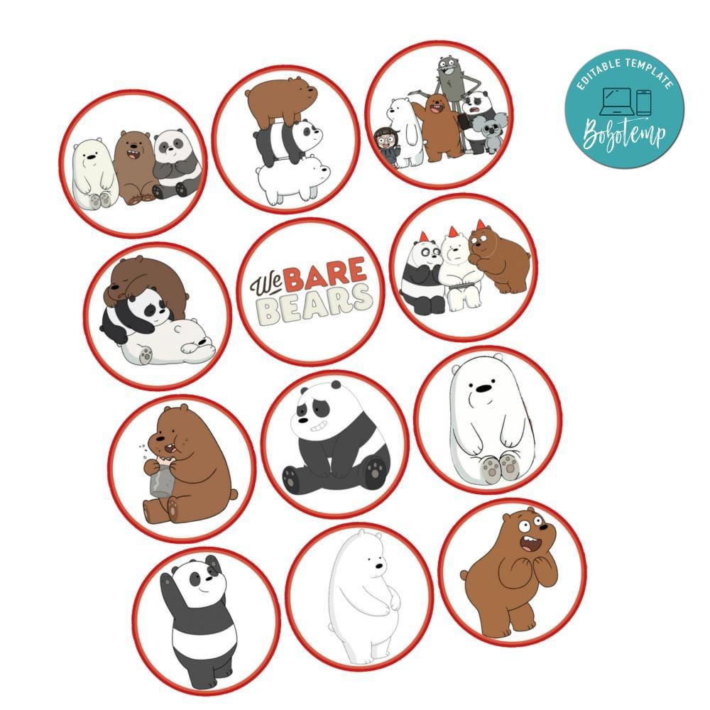 we-bare-bears-cupcake-toppers-template-printable-instant-download-bobotemp