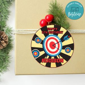 Shooting Archery Circle Sticker Template Customizable To Print At Home Instant Download