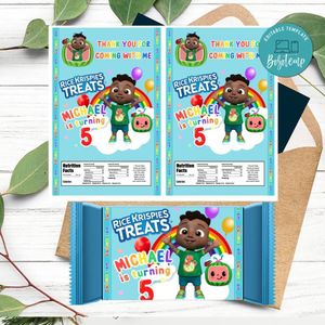 Cocomelon Cody Rice Krispies Treats Template Printable Instant Download