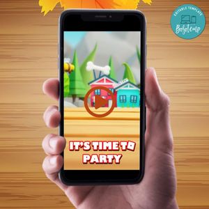 Adopt Me Birthday Video Invitation Digital Template Customizable Instant Download