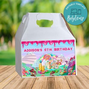 Candyland Gable Box Digital File Printable Instant Download