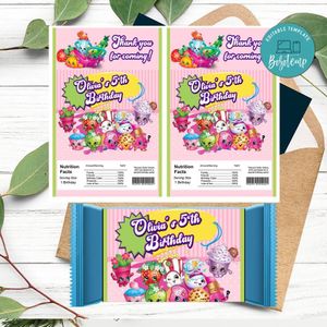 Shopkins Rice Krispies Treats Template Printable Instant Download