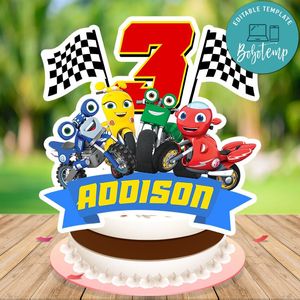 Ricky Zoom Cake Topper Template Printable Instant Download