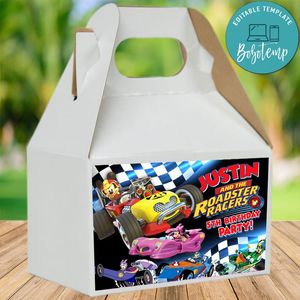 Mickey Roadster Racers Gable Box Label Digital File Printable Instant Download