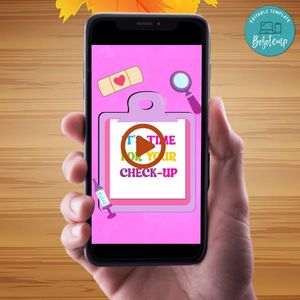 Doc McStuffins Birthday Video Invitation Digital Template Customizable Instant Download