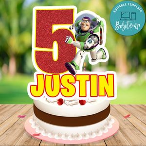 Lightyear Buzz Cake Topper Template Printable Instant Download