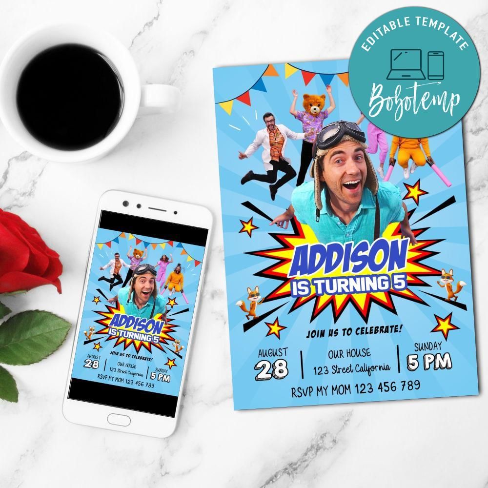 Danny go Invitation Customizable Template | Bobotemp